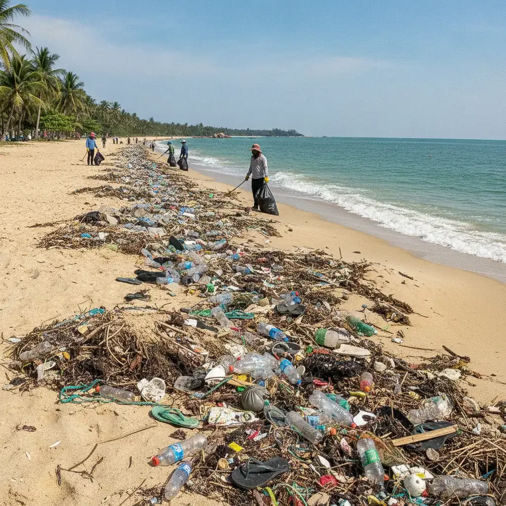 Bang Saen Beach Faces Waste Crisis: New Fines and Zero-Waste Plan Signal Enforcement Shift