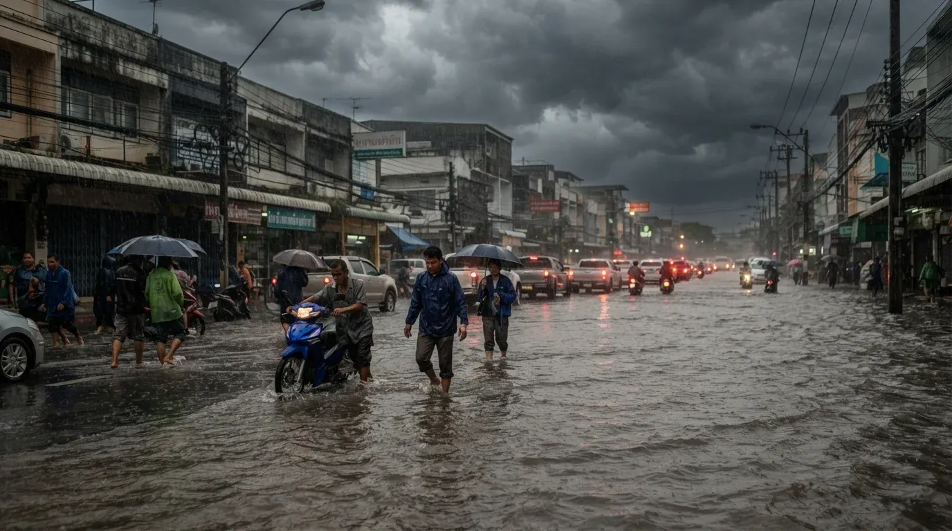 Thailand Weather Alert: 37 Provinces on High Alert as Storm System Nears