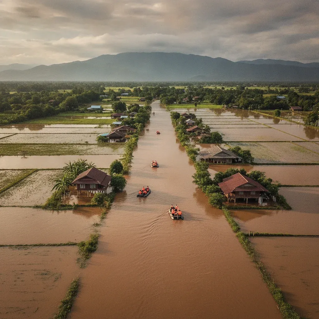 Early Warning System Enables Safe Evacuations as Flash Floods Hit 12 Villages in Chiang Rai's Phaya Mengrai