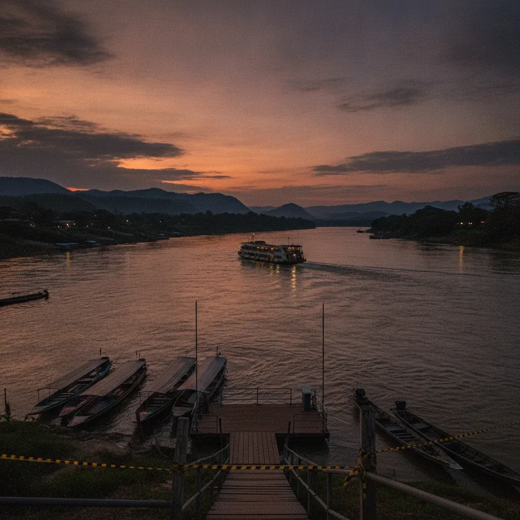 13 Million Baht Gold Heist in Chiang Khong: Armed Robbers Escape to Laos